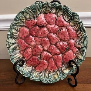 Vintage Hand Painted Takahashi San Francisco Strawberry Plate